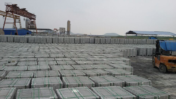 Ningbo Meishan Port International Import Automobile Logistics Park C50 Interlocking Block Production Project